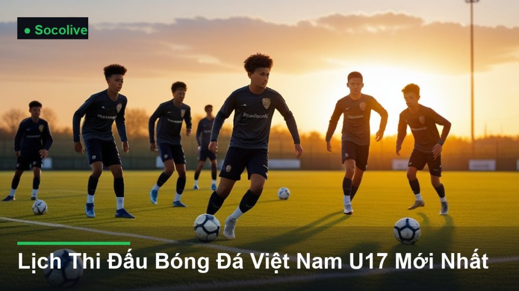 cầu thủ trẻ tranh bóng trên sân - Lịch Thi Đấu Bóng Đá Việt Nam U17 Mới Nhất